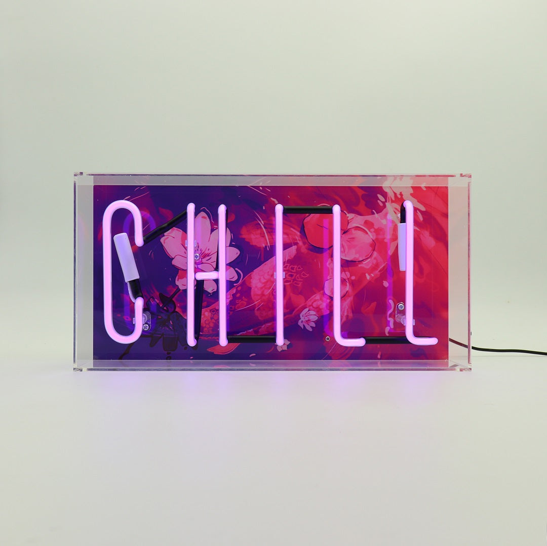"Chill" Glass Neon Sign