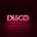 Disco' Glass Neon Sign - Pink