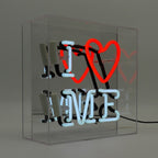 'I Love Me' Glass Neon Sign