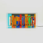 'Books' Glass Neon Sign