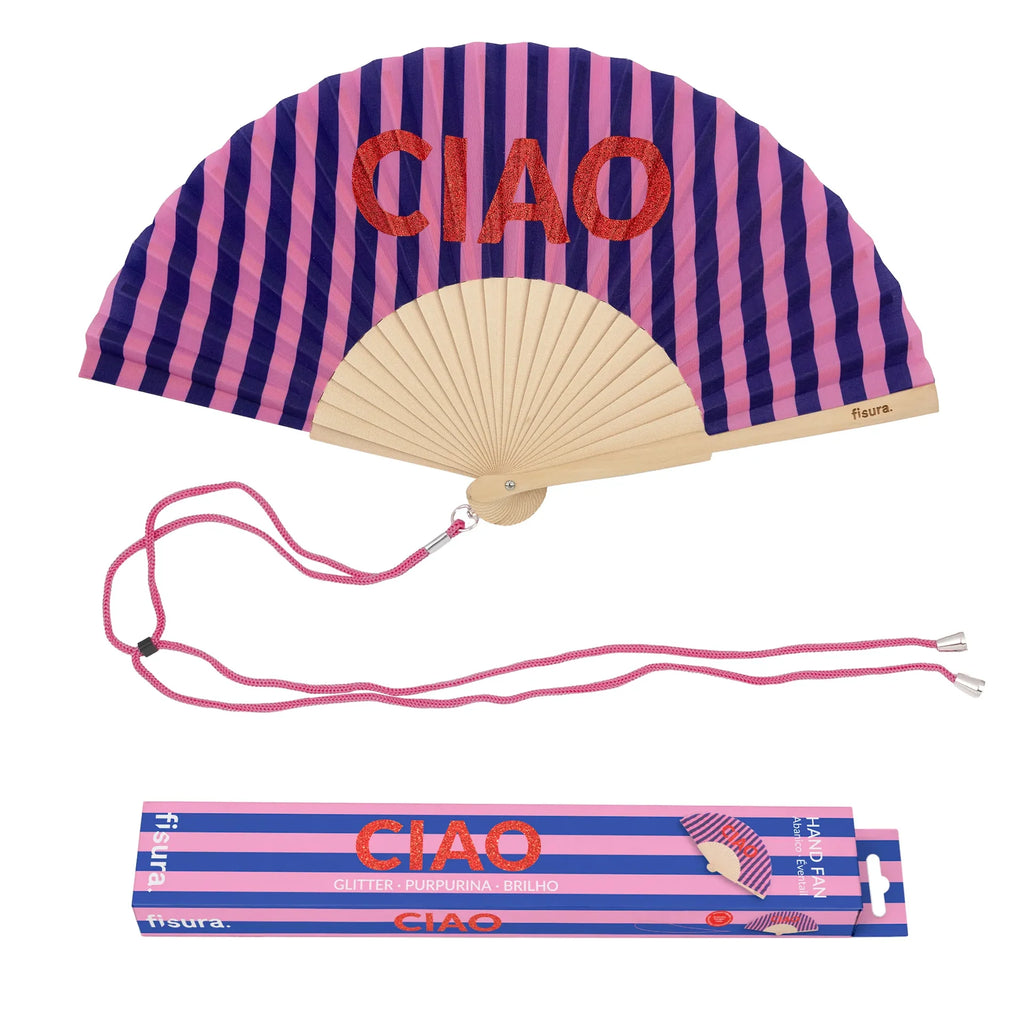 Éventail « Ciao » Pailleté – Fisura