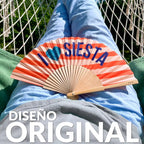 Éventail « I love siesta » Pailleté – Fisura – vue 4
