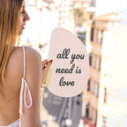 Éventail Demi-Lune « All you need is love » – Fisura – vue 3