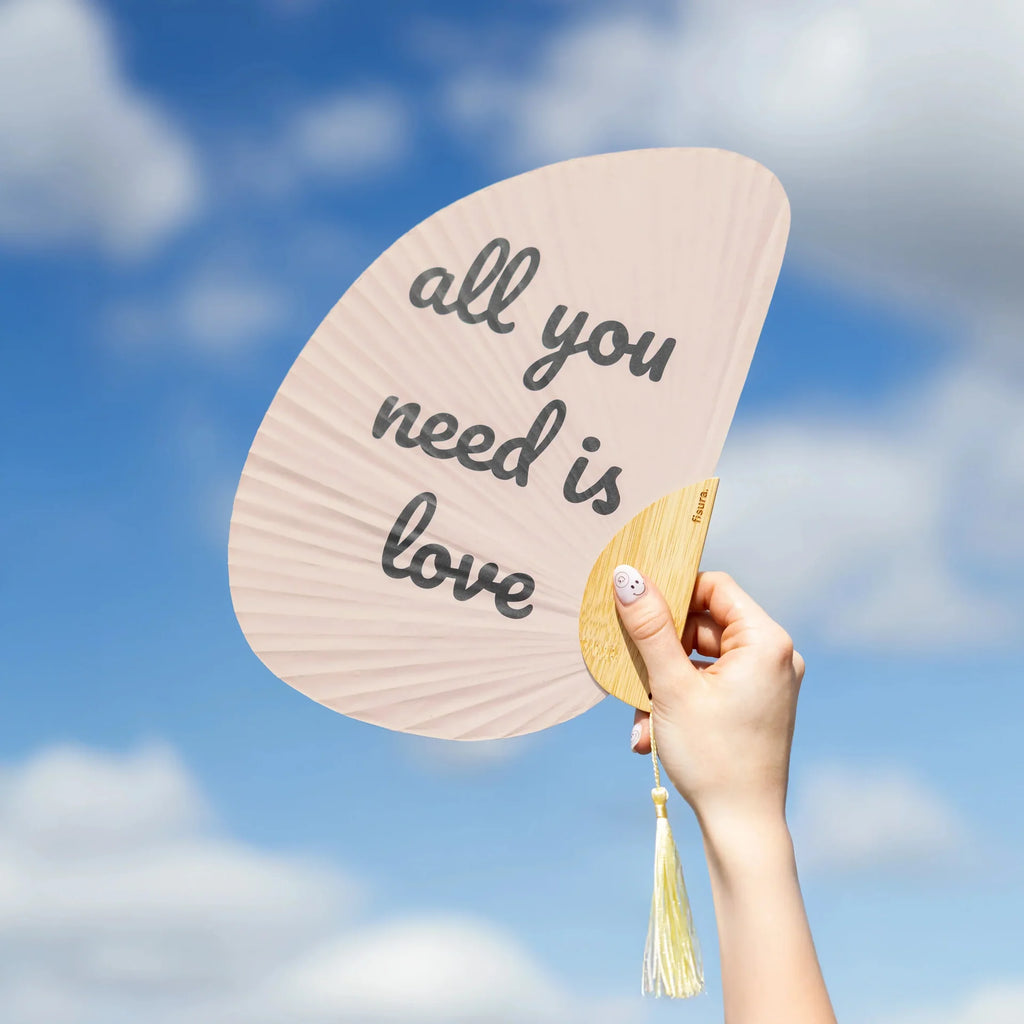 Éventail Demi-Lune « All you need is love » – Fisura – vue 6