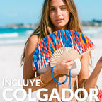 Éventail Imprimé Tropical – Fisura – vue 3