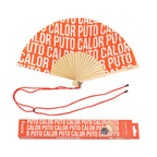 Éventail « Puto calor » Motif – Fisura