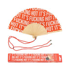 Éventail « It's fucking hot » Motif – Fisura