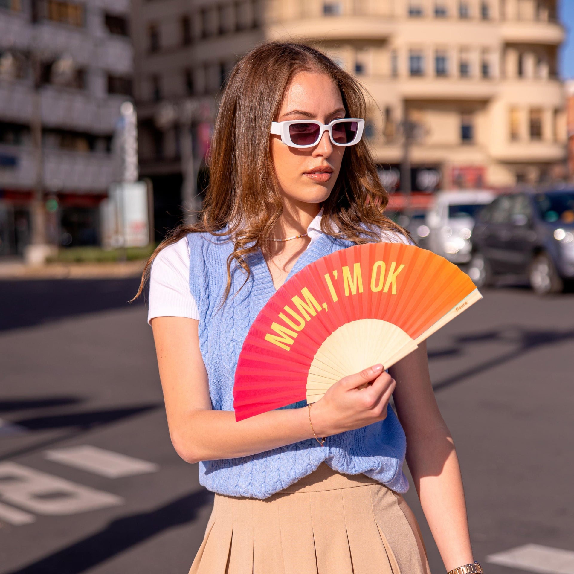 Éventail « Mum, I'm ok » Dégradé – Fisura – vue 4