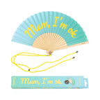 Éventail « Mum, I'm ok » Bleu – Fisura