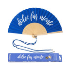 Éventail « Dolce far niente » Bleu – Fisura