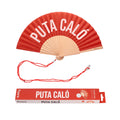 Éventail « Puta caló » Rouge – Fisura