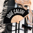 Éventail « Qué calor » Noir – Fisura – vue 5