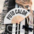 Éventail « Puto calor » Blanc – Fisura – vue 5
