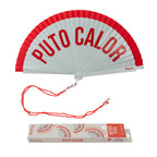 Éventail « Puto calor » Rouge – Fisura