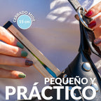 Éventail Pai Pai Imprimé Vagues Vertes – Fisura – vue 2