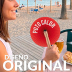 Éventail Pai Pai « Puto calor » – Fisura – vue 3