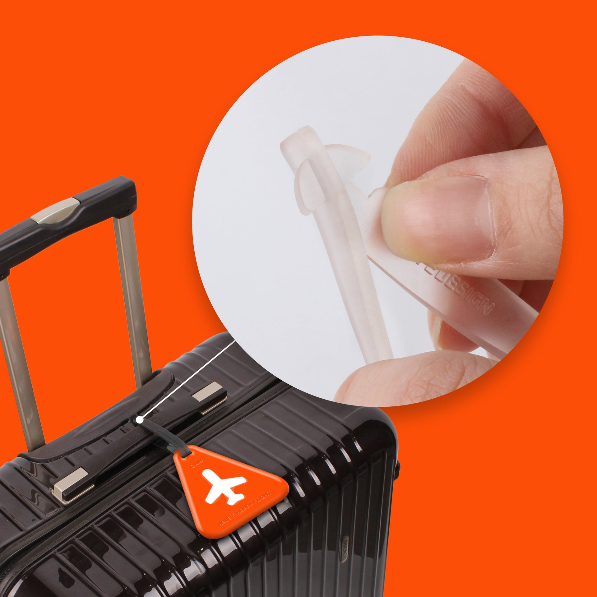 Etiquette de bagage triangle – vue produit 4