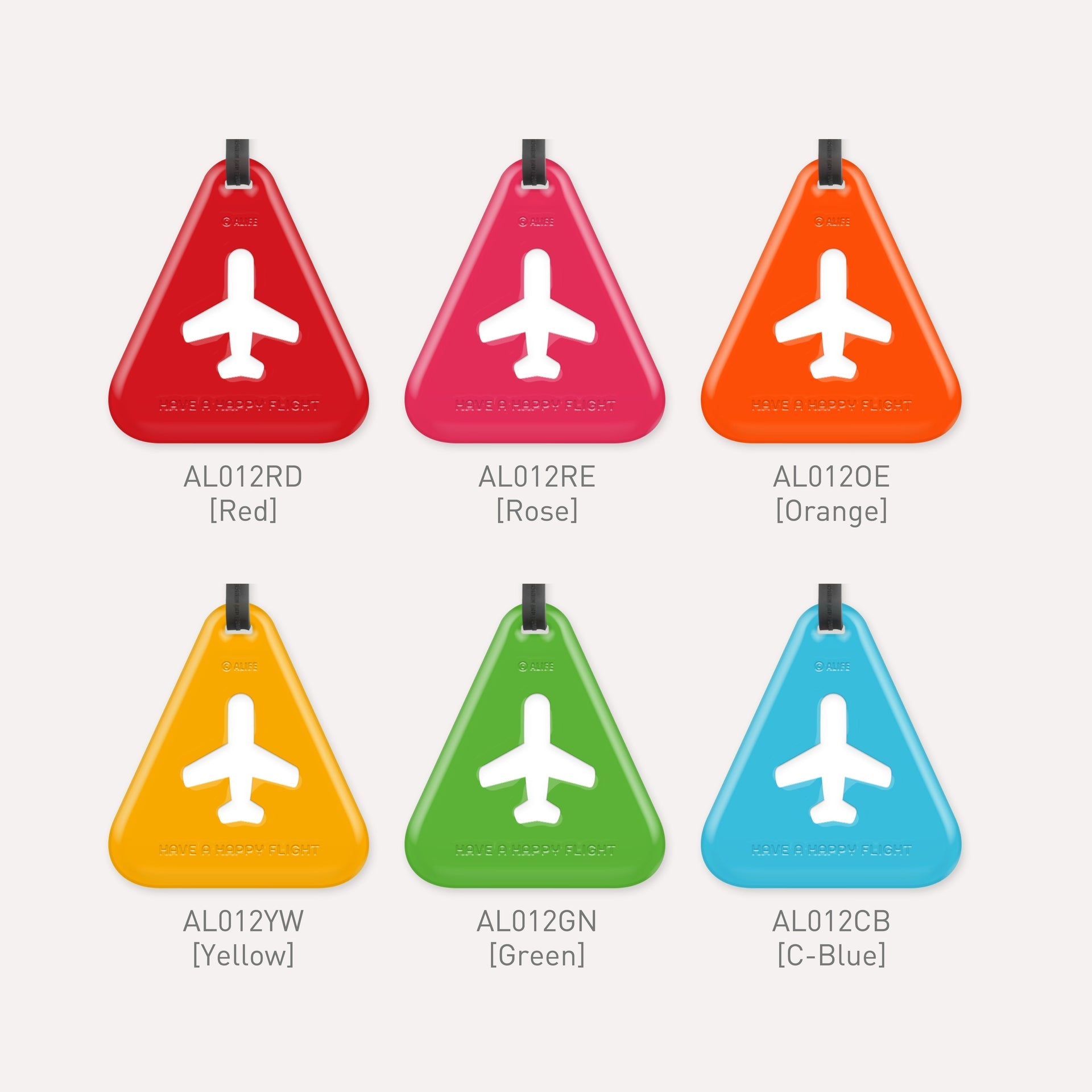 Etiquette de bagage triangle – vue produit 2