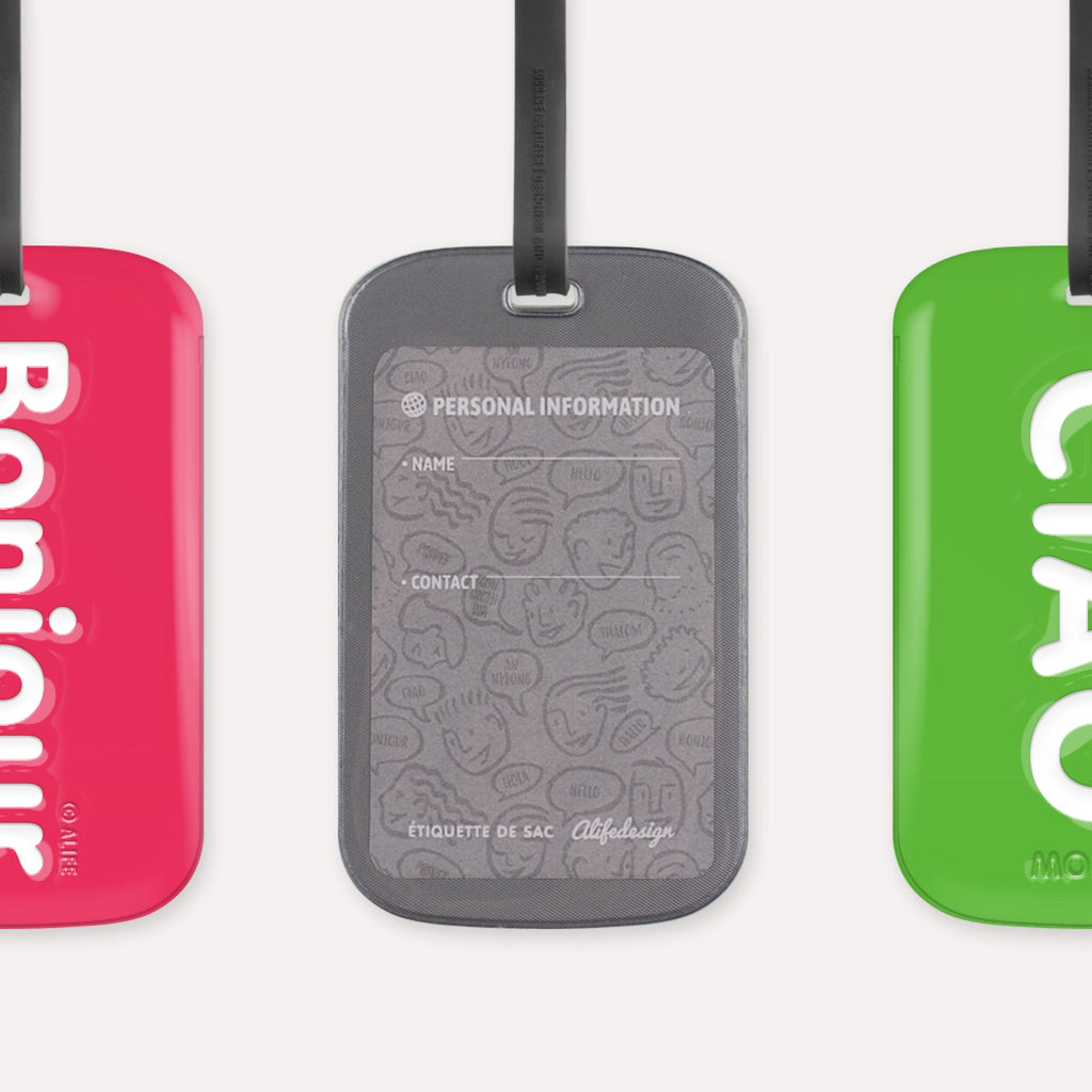 Etiquette de bagage Bonjour – vue produit 11