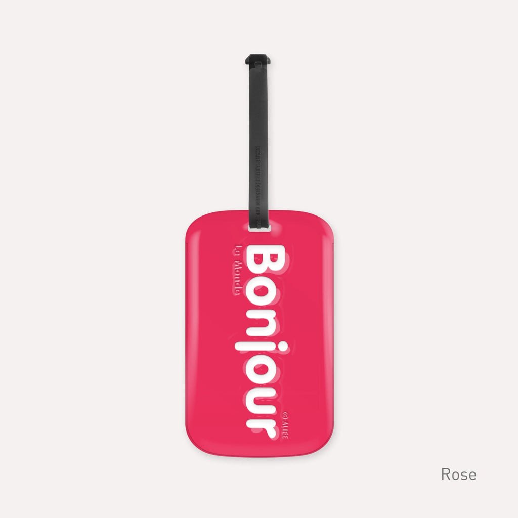 Etiquette de bagage Bonjour – vue produit 6