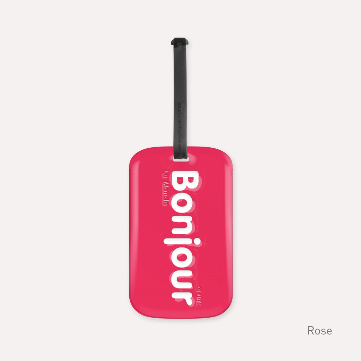 Etiquette de bagage Bonjour – vue produit 14