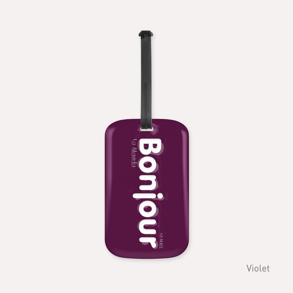 Etiquette de bagage Bonjour – vue produit 10