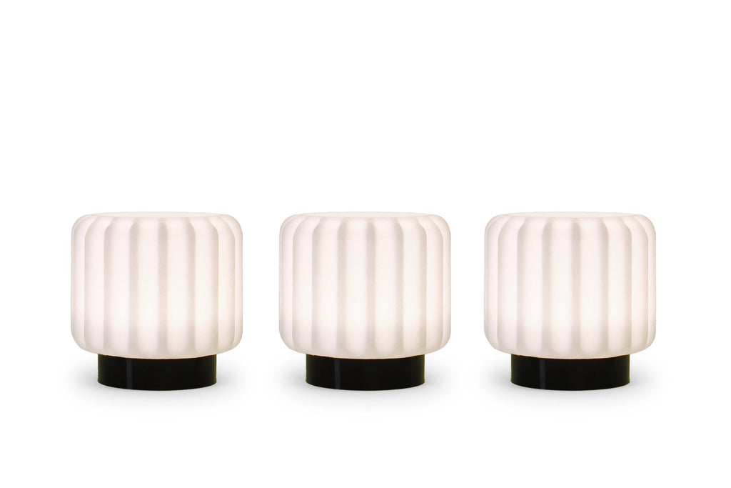 3 wiederaufladbare Dentelle-Lampen