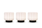 3 wiederaufladbare Dentelle-Lampen