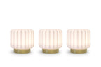 3 wiederaufladbare Dentelle-Lampen