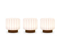 3 wiederaufladbare Dentelle-Lampen
