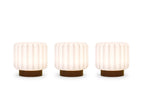 3 wiederaufladbare Dentelle-Lampen