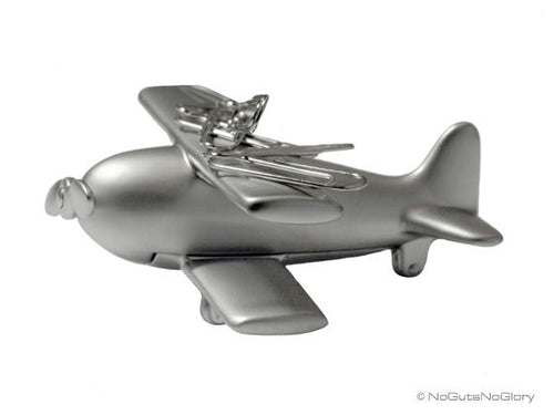 Designcadeau – Aimant à trombones Biplan Meta[l]morphose | Boutique d'objets cadeaux designs kokochao.com