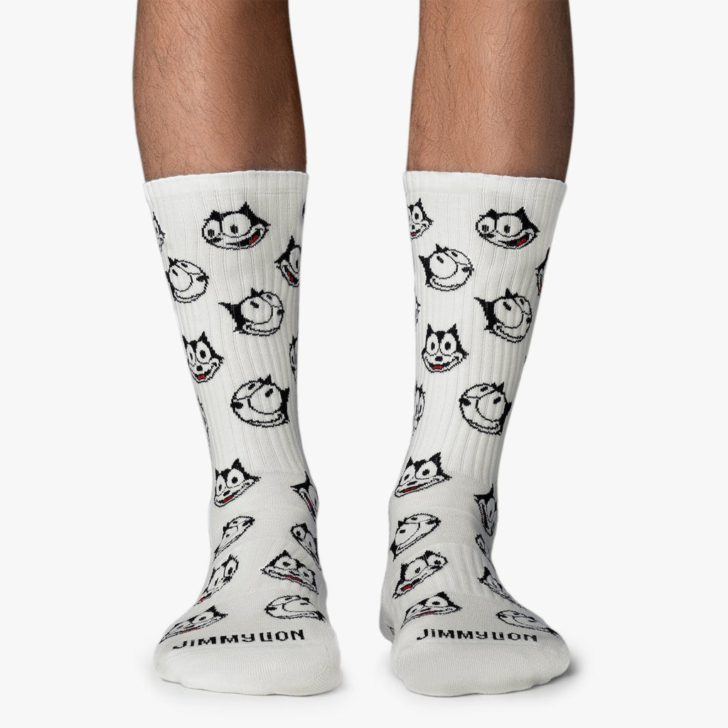 Felix the Cat Sportsocken - Weiß