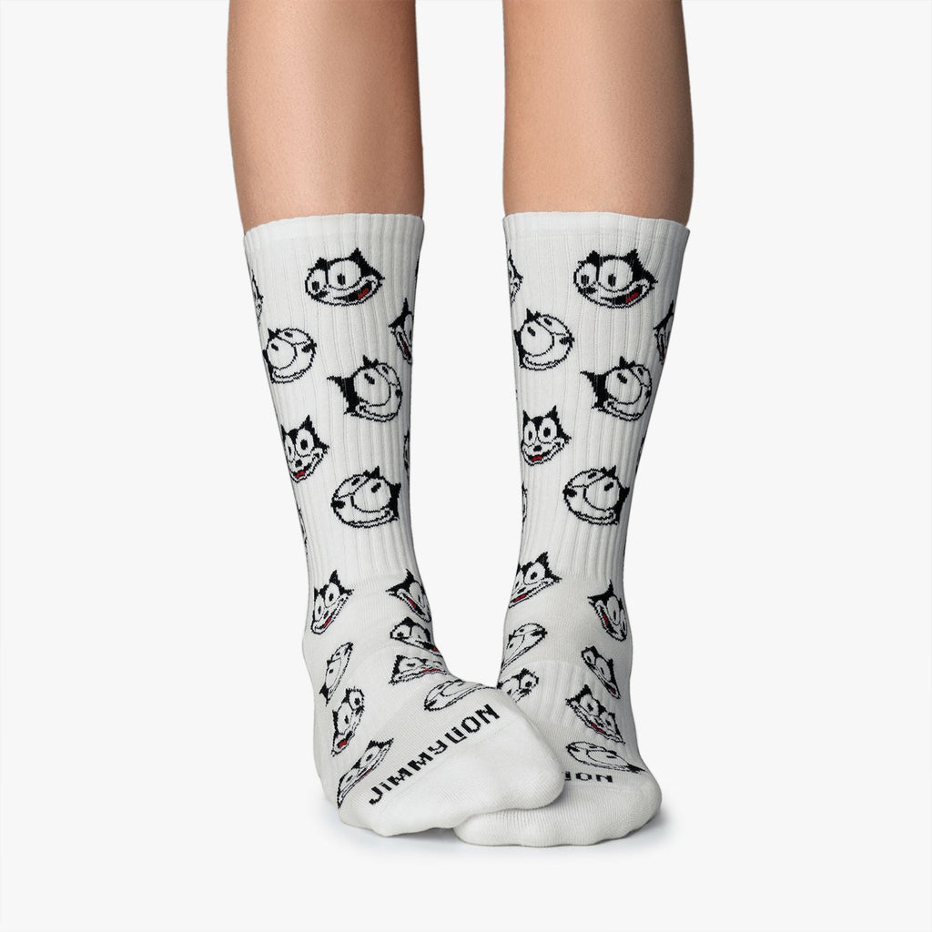 Felix the Cat Sportsocken - Weiß