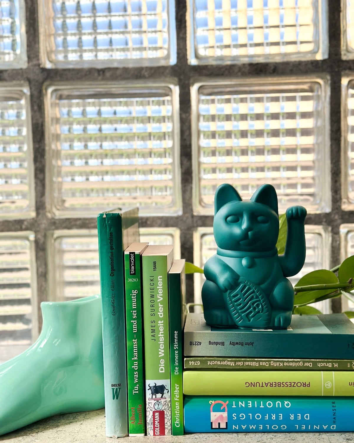 Chat Chanceux Vert – visuel produit