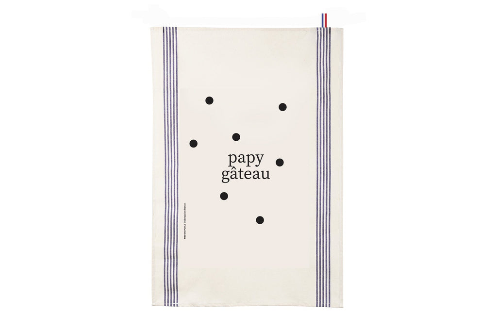 torchon famille papy gateau pied de poule 