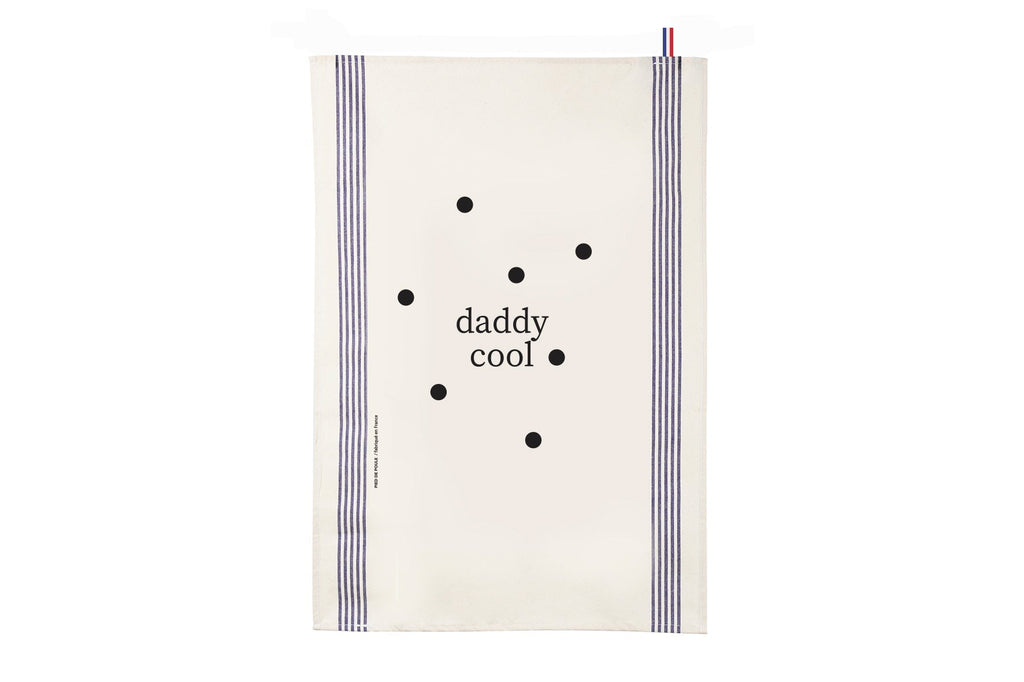 Regalo de diseño – torchon famille daddy cool pied de poule 
