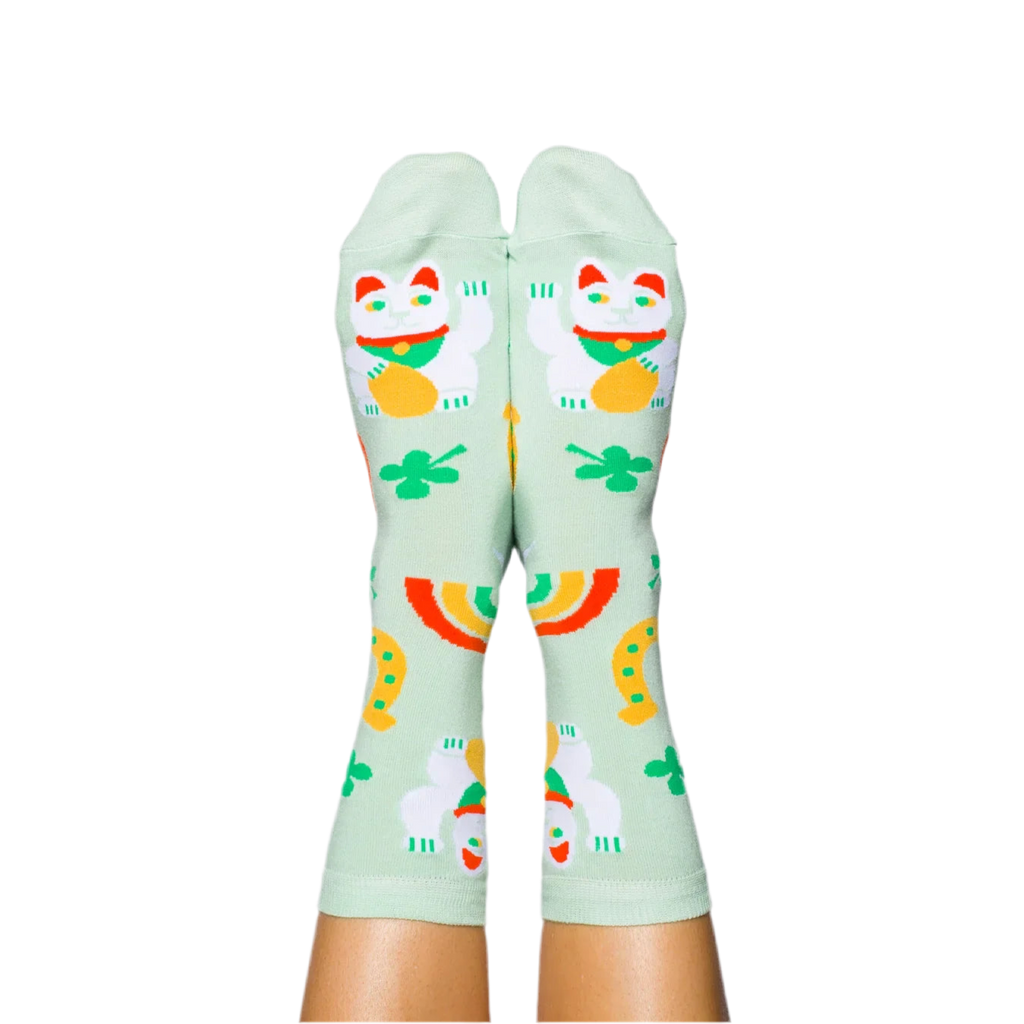 Design-lahja – chaussettes porte bonheur yellow owl workshop 