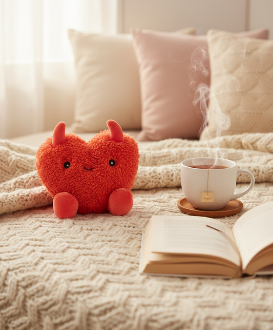 Devil Heart Hot Water Bottle