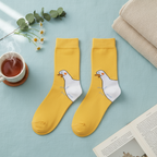 Chaussettes Jaunes Canard Blanc | Design e regali originali
