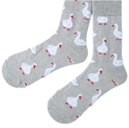 chaussettes grises canards blancs