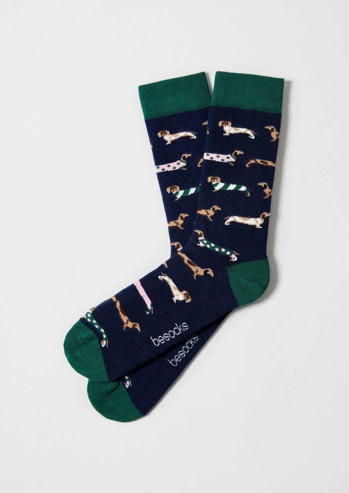 Chaussettes BePets Teckels Marine