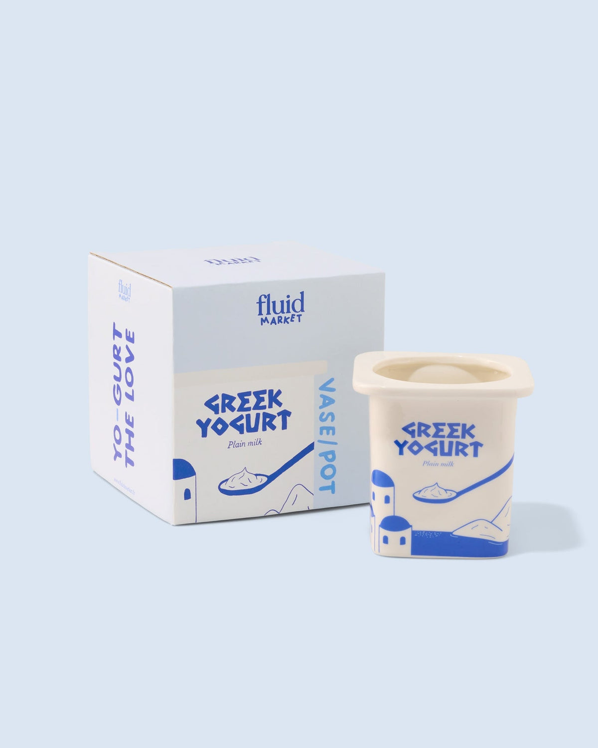 Vase/ Pot Yoghurt Greek — Fluid Market, vue 3