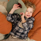 Coussin tricoté Brucy le Brocoli – Oli&Carol x Lorena Canals – vue produit 2
