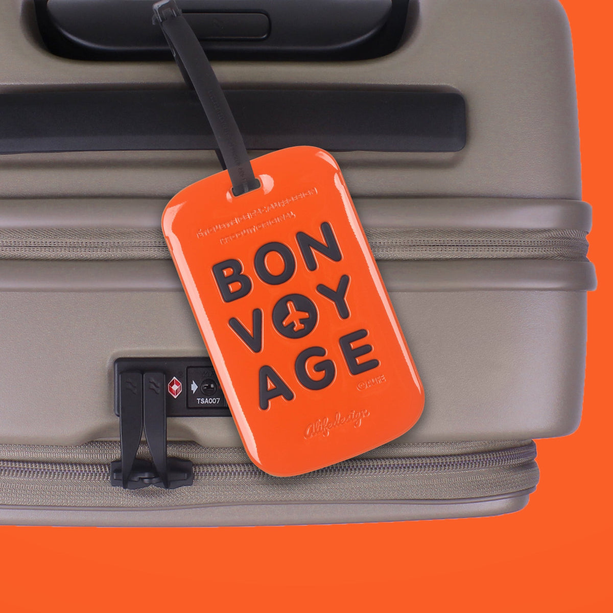 Etiquette de bagage Bon Voyage – vue produit 3