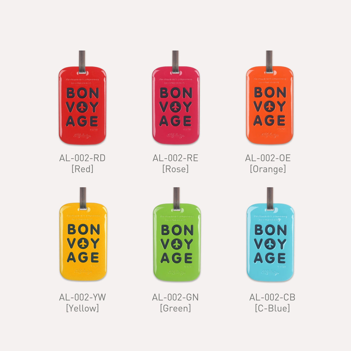 Etiquette de bagage Bon Voyage – vue produit 2