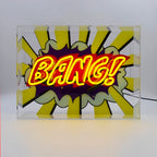 'Bang!' Large Glass Neon Sign