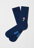 Chaussettes BeMushroom Embroidered Navy – Besocks