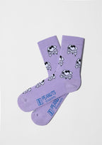 Chaussettes BeSnoopy Skull Mauve