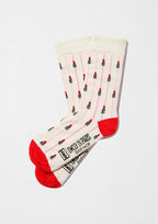 Chaussettes BeEmilyInParis Rouge à lèvres Beige